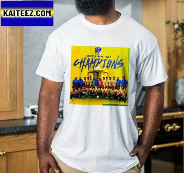 Congratulations Kerala Blasters Santosh Trophy 2022 Champions Gifts T-Shirt