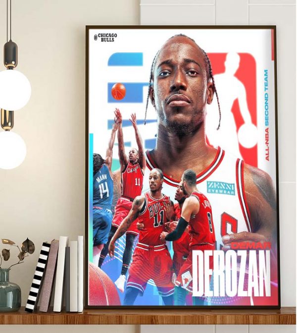 DeMar DeRozan All-NBA Second Team Chicago Bulls Wall Decor Poster Canvas