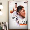 Luka Doncic 3x All-NBA First Team Dallas Mavericks Wall Decor Poster Canvas