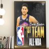 Devin Book All-NBA First Team Phoenix Suns Wall Decor Poster Canvas