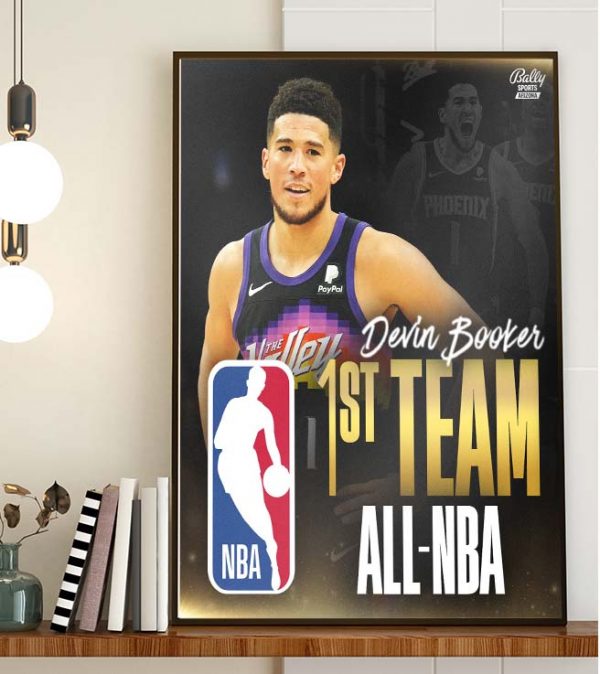 Devin Book Phoenix Suns All-NBA First Team Wall Decor Poster Canvas