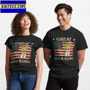 Donald Trump Crown US Flag The Great MAGA King Shirt