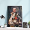 The Great Maga King on American Flag Poster Canvas