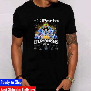 Fc Porto Primeira Liga Champions 2021 2022 Signatures Gifts T-Shirt
