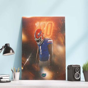 Florida Gators Football Chance Jordan 100 Days Until Kickoff Wall Decor Poster Canvas