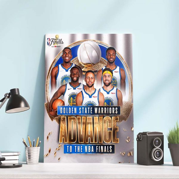 Golden State Warriors Advance to the NBA Finals Home Decor Poster Canvas