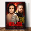 Hell In A Cell WWE Bobby Lashley vs Omos vs MVP Poster Canvas