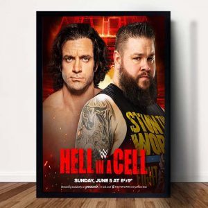 Hell In A Cell Ezekiel vs Kevin Owens WWE Poster Canvas