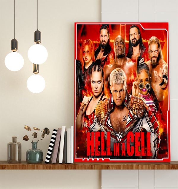 Hell In A Cell WWE 2022 Poster Canvas