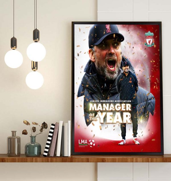 Jurgen Klopp Manager of the year Original Poster Canvas