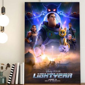 Lightyear Pixar Disney 2022 Official Poster Canvas