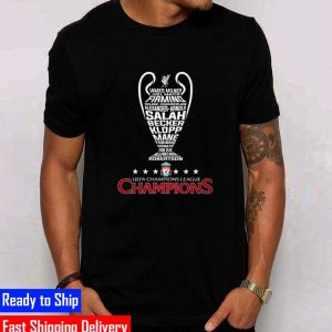 Liverpool F.C Coppa Campioni 2022 UEFA Champions League Champions Gifts T-Shirt