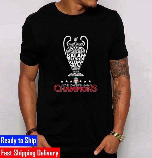 Liverpool F.C Coppa Campioni 2022 UEFA Champions League Champions Gifts T-Shirt