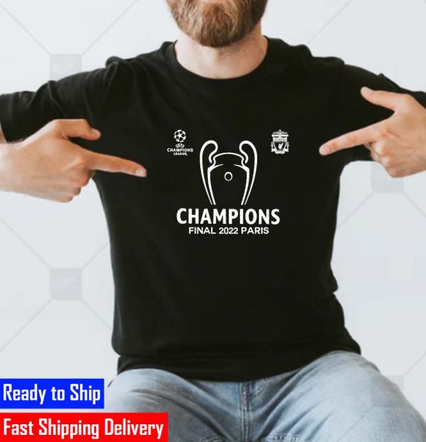 Liverpool FC Win Europe Champions Trophy 2022 Gift T-Shirt