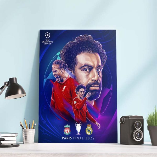 Liverpool UEFA Champions League Paris 2022 Final Art Decor Poster Canvas
