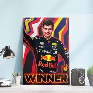 Max Verstappen Red Bull F1 Winner Spanish GP Barcelona Wall Decor Poster Canvas