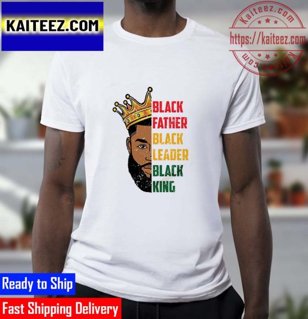 Mens Strong Black King African American Natural Afro Gifts T-Shirt