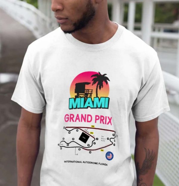 Miami Grand Prix Retro Sunset 2022 Classic T-Shirt