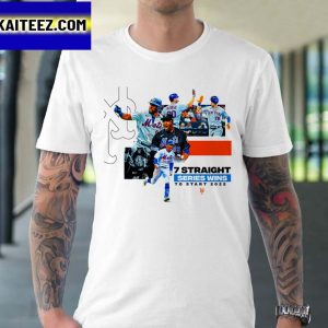 New York Mets 7 Straight Series Wins To Start 2022 Gifts T-Shirt