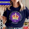 Queen Elizabeth II Platinum Jubilee 2022 Celebration Royal Crown The Queen’s Gifts T-Shirt