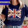 Queen Elizabeth II Platinum Jubilee 2022 Celebration Union Jack Queen’s Crowne British Monarch Royal Gifts T-Shirt
