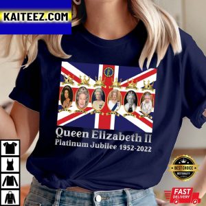 Queen Elizabeth II Platinum Jubilee 2022 Celebration Union Jack Queen’s Crowne British Monarch Royal Gifts TShirt