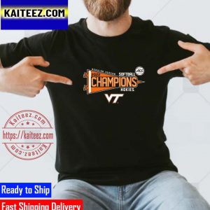 Regular Season Softball 2022 ACC Champions Virginia Tech Hokies Gifts T-Shirt