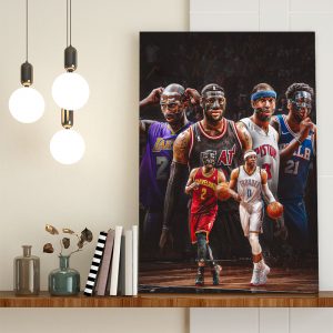Rip Hamilton and Mask On Legend Players NBA Poster Canvas