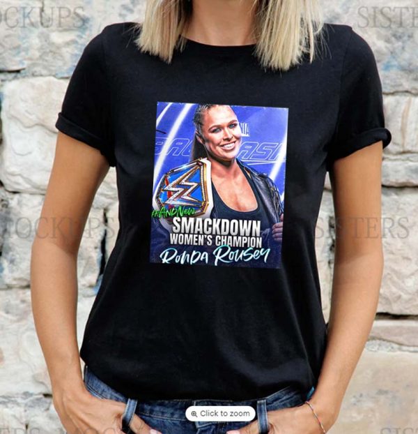 Ronda Rousey Champions WWE SmackDown Womens Championship Classic T-Shirt