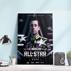 Ryan Blaney Winner Nascar All Star Texas 2022 Home Decor Poster Canvas