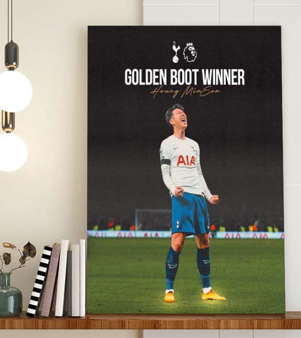 Son Heung Min Golden Boot Winner Poster Canvas