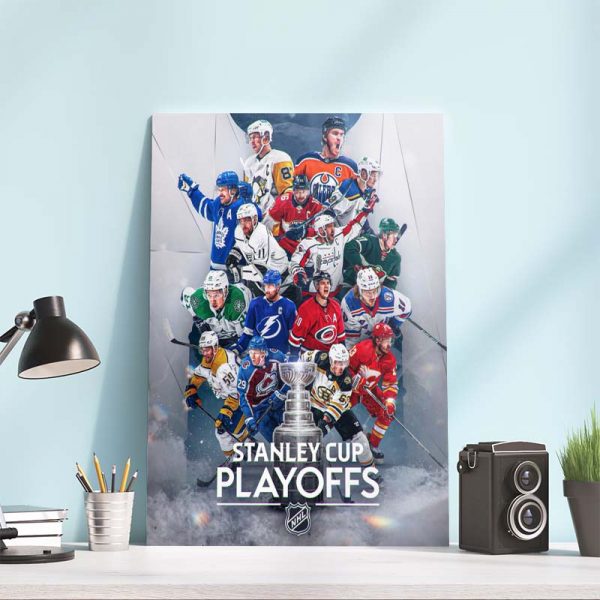 Stanley Cup Playoffs NHL All Teams Official Poster Canvas