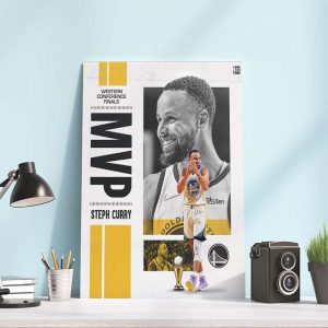 Stephen Curry MVP Western Conference Finals NBA Wall Decor Poster Canvas