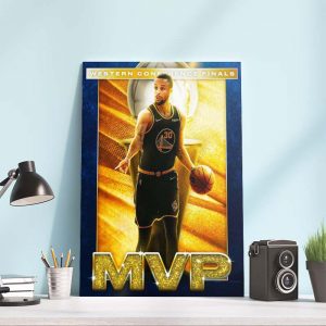 Stephen Curry MVP Western Conference Finals Wall Decor Poster Canvas