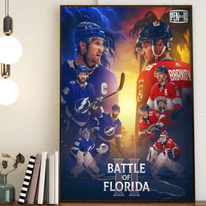Tampa Bay Lightning Vs Florida Panthers The Battle of Florida NHL Classic Poster Canvas