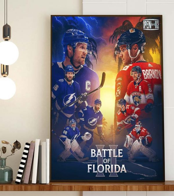 Tampa Bay Lightning Vs Florida Panthers The Battle of Florida NHL Classic Poster Canvas