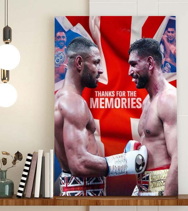 Thank you Kell Brook and Amir Khan retirement Poster Canvas