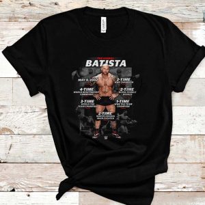 The Animal Batista Dave Bautista Worthy Career Stats WWE T-Shirt