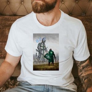 The Dark Knight against the Greek God Unisex T-shirt