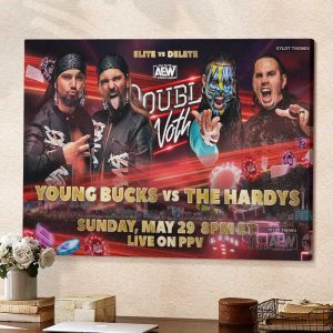 The Hardys vs Young Bucks Double Nothing Bassic Poster Canvas