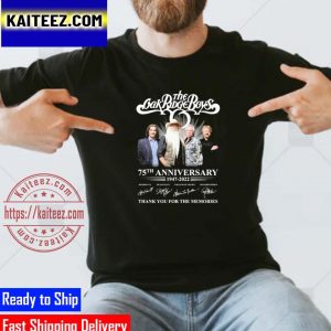 The Oak Ridge Boys 75th Anniversary 1947 2022 Signatures Thank You For The Memories Gifts T-Shirt