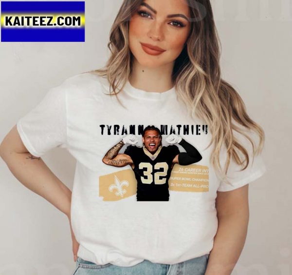 Tyrann Mathieu New Orleans Saints NFL Unisex Gifts T-Shirt