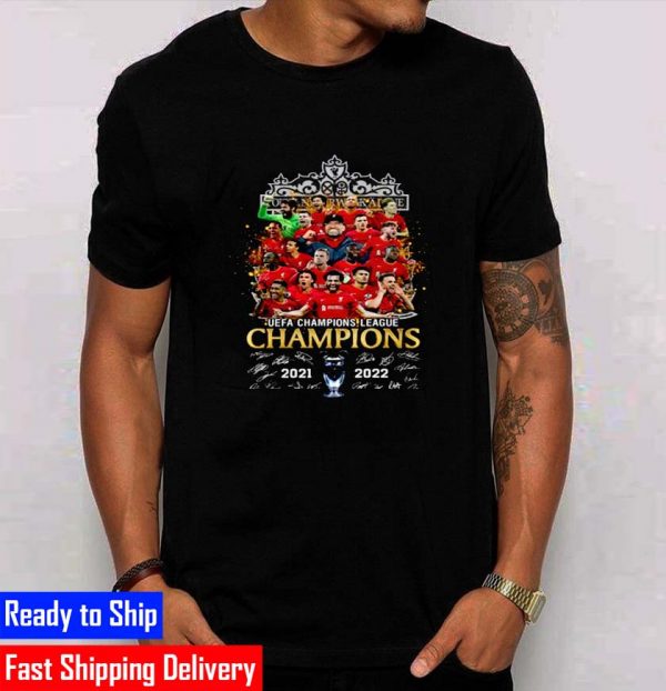 UEFA Champions League Champions 2021 2022 Liverpool Gifts T-Shirt