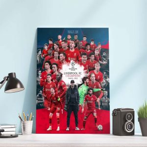 UEFA Champions League Liverpool Champions Paris 2022 Art Decor Poster Canvas