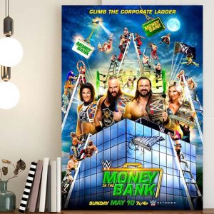 WWE Money In The Bank Climb The Corporate Ladder Limited Poster Canvas