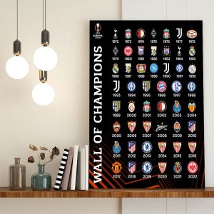 Wall Of Europa Leage Champion Poster Canvas