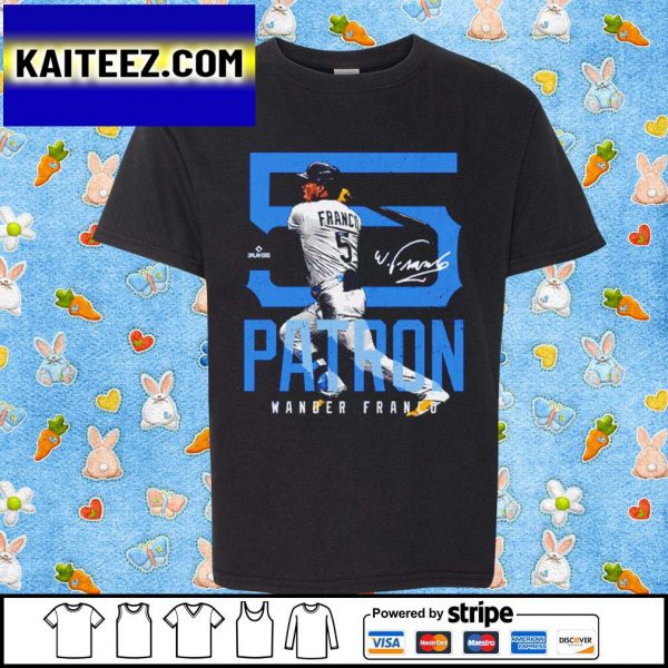 Wander Franco Tampa Bay Patron 5 Baseball Signatures Gifts T-Shirt