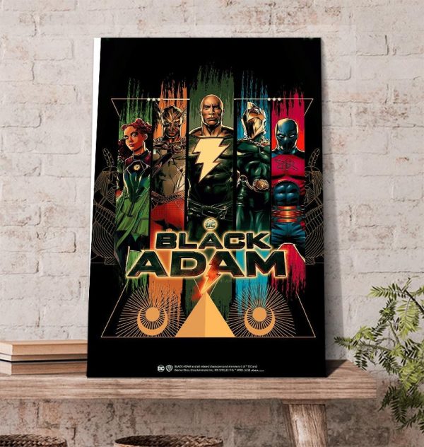 2022 Black Adam And The JSA Poster Canvas