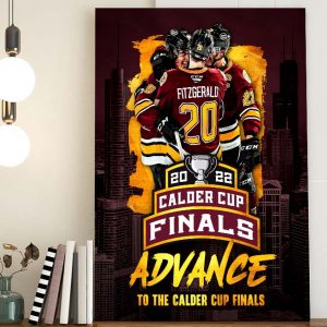 AHL Western Conference Champions Chicago Wolves Champs Advance To 2022 Calder Cup Finals Wall Decor Poster Canvas