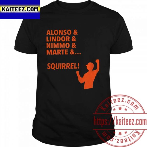 Alonso Lindor Nimmo Marte Squirrel Unisex T-Shirt